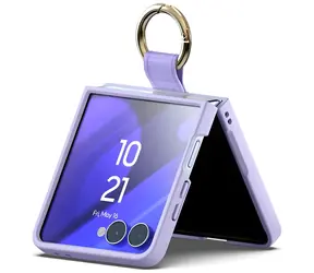 Mercury Gold Ring Hülle für Samsung Galaxy Z Flip7, lila