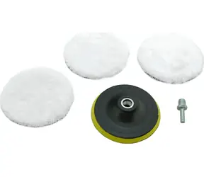 Compass Polierscheiben mit Träger 12 cm / Polierscheiben / 3er-Set