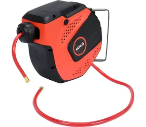 YATO Automatische Druckluftschlauchtrommel 8 mm / Schlauchtrommel / Länge 10 m / Für Druckluft