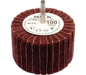 YATO Radial-Lamellenscheibe 80x50 mm / Schleifscheibe / Körnung P-60 / Schaft 6 mm