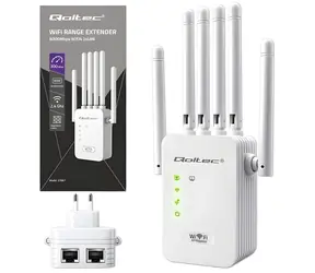 WLAN-Signalverstärker / Repeater und Zugangspunkt / 300 Mbit/s / 6 Antennen / 2x RJ45