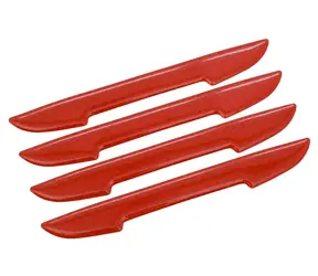 Compass Delta rot / Türschutz / selbstklebend / 4 Stück.