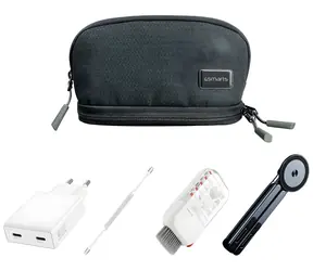 4smarts Laptop-Zubehörset / 65-W-GaN-Ladegerät / 100-W-USB-C-Kabel / Klappständer / Reinigungsset