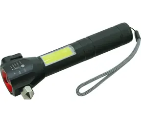 Notfall-Taschenlampe mit Compass / Taschenlampe / LED-Zoom / COB-Seitenbeleuchtung / Li- ION 1200 mAh / USB-C / Magnet