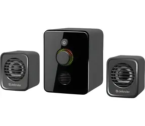 V12 2.1 Lautsprecher, schwarz / Lautsprecher / 2.1 / 11 W RMS / USB-Stromversorgung / LED-Hintergrundbeleuchtung