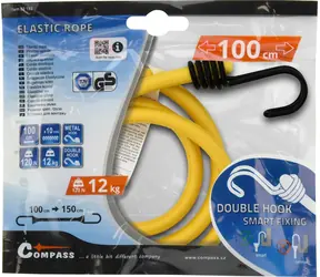 Compass Flexklemme DOPPELHAKEN / Flexible Klemme / 10 mm x 100 cm / TÜV/GS