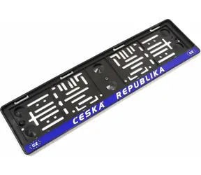 Kennzeichenhalter mit Compass ČR- EU / Kennzeichenhalter / ČR- EU Motiv
