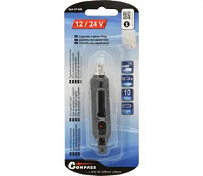 Compass Zigarettenanzünderstecker 12/24V mit Sicherung / Zigarettenanzünderstecker / 12V/24V