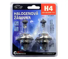 Compass H4 / Autolampe / 12V / 60/55W / P43t / 2 Stück