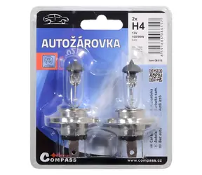 Compass H4 100/90W / Autolampe / 12V / P43t / 2 Stück