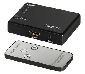 HDMI-Switch 3x1 schwarz / HDMI-Switch / Full HD 60Hz / Fernbedienung