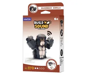 MIEREDU 3D-Puzzle mit Sound Gorilla / Lernpuzzle