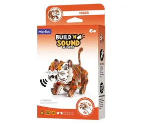MIEREDU 3D-Puzzle mit Sound Tiger / Lernpuzzle