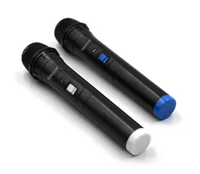 VocalDuo 2.4G schwarz / Karaoke-Mikrofon / 2er-Set / kabellos / Reichweite 30 m
