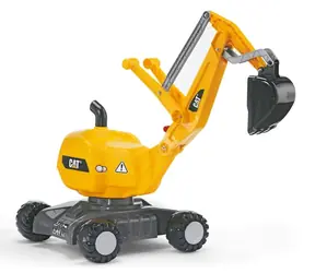RollyDigger CAT Bagger auf Rädern / Kinderfahrzeug / 360° drehbarer Arm / Tragfähigkeit 50 kg / ab 3 Jahren