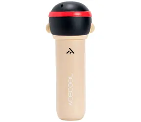 4smarts ACECOOL KungFu Boxer beige / Mini-Massagepistole / 4 Aufsätze / 3-5 Geschwindigkeitsstufen / bis zu 3200 U/min
