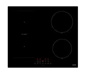 MpM 60-IM-15 schwarz / Induktionskochfeld / Einbau / 59 cm / Touch-Bedienung / 9 Leistungsstufen