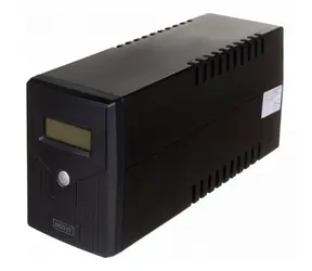 Digitus Line-Interactive LCD Basic / USV-Notstromversorgung / 600 VA / 360 W / AVR / 12 V / 7 Ah / 2x Schuko CEE 7/3