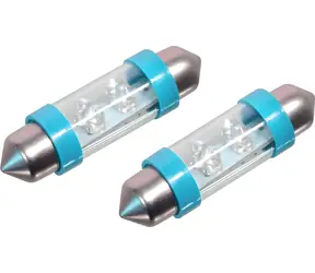 Compass -LED-Lampe SV8.5, 38 mm, blau, 2 Stück / Autolampe / 4X LED / 12 V