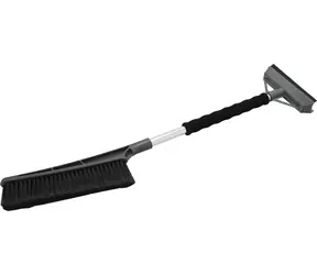 Compass mit Besen, grau, 60 cm / Schaber mit Besen / 60 cm