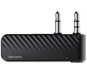 4smarts B9 schwarz / Bluetooth-Audio-Transmitter / Bluetooth 5.1 / AUX 3,5 mm / 10 Stunden Akkulaufzeit