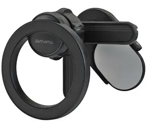 4smarts MagSafe Handyhalterung für Monitor und Auto, schwarz / Halterung / magnetisch / Tragkraft 1,5 kg