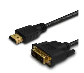 HDMI (M) - DVI 18+1 (M) Kabel CL-139 / Videokabel / 1,8 m / Vergoldete Anschlüsse