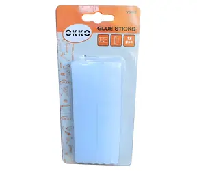 OKKO Heißklebesticks transparent / 7,2 x 100 mm / 12 Stück