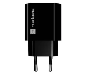 Natec Ribera schwarz / Ladegerät / 1x USB-A / 18W