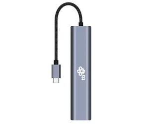 TB Touch USB-C Hub 6-in-1 grau / Hub / HDMI / RJ-45 / USB 3.1 / PD