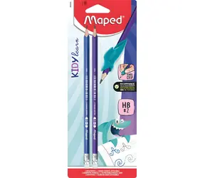 Maped Kidy Learn Fingerführer / Graphitstift / dreieckig / Härtegrad HB / 2 Stück / ab 3 Jahren