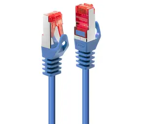 Lindy Cat6 S/FTP Basic blau (47351) / Patchkabel / RJ-45 / 0,3 m / 250 MHz