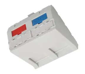 Solarix Französisches Design Weiß / Modul / 45x45 mm / 2x Keystone / Abgewinkelt