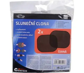 Compass Seitenfenster-Sonnenschutz schwarz / Auto-Sonnenschutz / 2 Saugnäpfe
