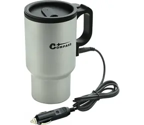 Compass 12V beheizbarer Thermobecher / Auto-Thermosbecher / 36 W / 450 ml / Edelstahl
