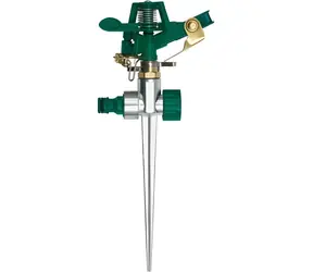 Flo Pulse Regner mit Zinkspitze / Regner / 1/2"-Anschluss / Sprühweite 24 m / 360°