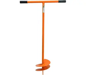 Flo Hand-Erdbohrer 250 mm / Erdbohrer / Länge 115 cm / Ganzmetallkonstruktion