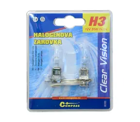 Compass H3 12V 55W Pk22s / Autolampe / Blisterverpackung, 2 Stück