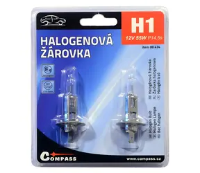 Compass H1 12V 55W / Autolampe / P14.5s / 2 Stück