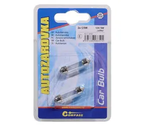 Compass Autolampe C5W 12V/5W Deckenleuchte / Autolampe / Blisterverpackung, 2 Stück