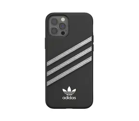 Adidas OR Formhülle Damen schwarz / Hülle / Apple iPhone 12 Pro / Echtleder