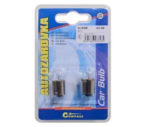Compass R5W 12V 5W / Autolampe / BA15s / Blisterverpackung, 2 Stück