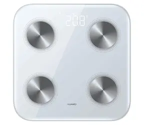 Huawei Scale 3 weiß / Intelligente Personenwaage / Gehärtetes Glas / Bluetooth + WLAN / Android & iOS