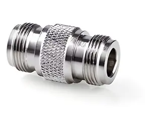 Nedis Antennenadapter N-Buchse - N-Buchse / Adapter / vernickelt / 50 Ohm / gerade / silber / 10 Stück.