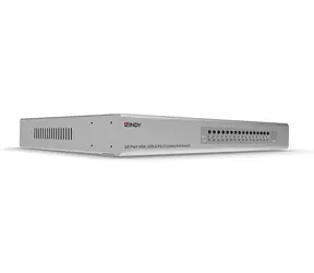 Lindy 16- Port VGA/USB/PS2 Combo KVM-Switch / KVM-Switch / 19-Zoll-Rack / OSD-Menü / 1920 x 1200 / Metall