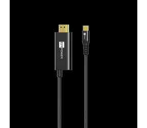 ER USB-C/HDMI-Adapter schwarz / Adapter / 4K 60Hz / 2 m / PD 100W