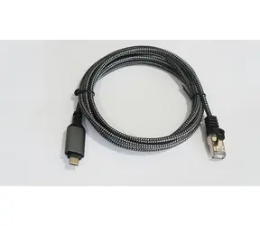 TB Touch RJ-45 - USB-C schwarz / Datenkabel / Cat6 / 1 Gbit/2 m