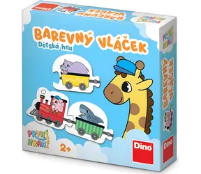 Dino Spiel - Bunter Zug / Brettspiel / 30 Waggons / 6 Lokomotiven