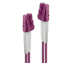 Lindy Pink / Optisches Patchkabel / LC/LC / Multimode OM4 / Duplex / 5 m