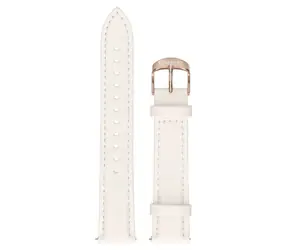 Garett Universalarmband 18 mm, weiß, goldene Schließe / Armband / Kunstleder / für Garett VIVA, ROSE
